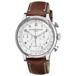 Baume & Mercier Men's 'Capleland' White Dial Chronograph Swiss Automatic 10000 Buy Online 