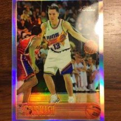 1996 Topps Chrome Refractor Steve Nash Rookie Card RC Phoenix Suns. Hot! Buy Online 