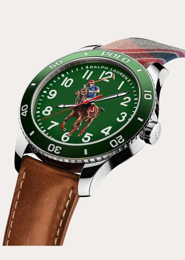 NEW Polo Ralph Lauren Watch Swiss Made RARE Green Dial Limited Edition Automatic Buy Online 