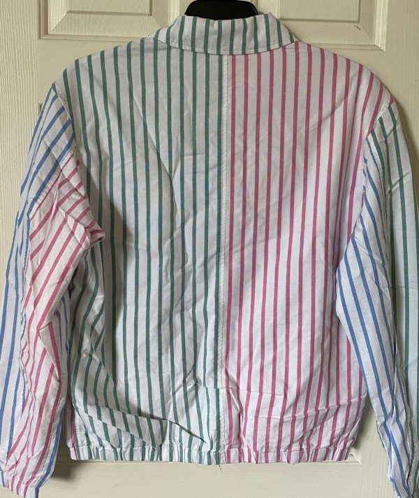 $188 NWT Mens Polo Ralph Lauren Bayport Striped Oxford Cotton Jacket Multi-Color Buy Online 