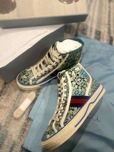 GUCCI 36 Tennis 1977 floral Liberty London Canvas High Top sneakers NIB Auth Buy Online 