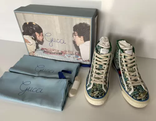 NIB Gucci Floral Love Affair Tennis 77 High-top Sneakers 6.5 US (36.5 Eu) 627838 Buy Online 