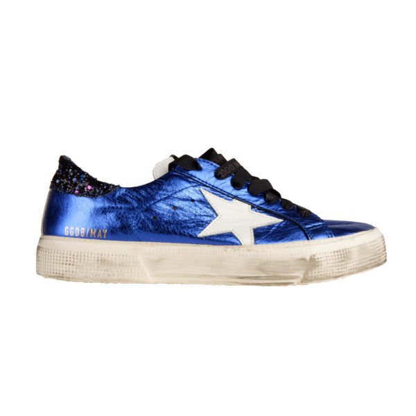 Golden Goose May Bluedisco Patent Leather Glitter Sneakers Shoes EU39 US9 UK6 Buy Online 
