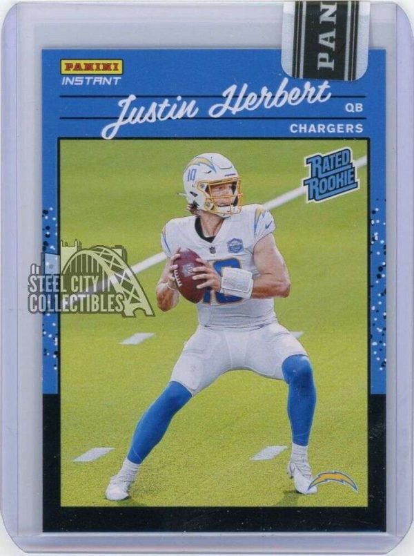 Justin Herbert 2020 Panini Instant Football Rated Rookie Card 1/1 Buy Online 