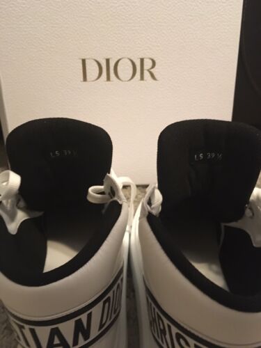 DIOR D-PLAYER NYLON & PATENT HIGH-TOP SNEAKER WOMEN’S Size 9.5 Buy Online 