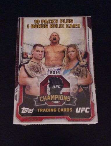2014 New Box Sealed UFC Champions Trading Cards 10 Pack Plus 1 Bonus Relic Card Buy Online 
