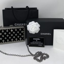 Chanel Runway Gray Metal Evening Clutch Shoulder Bag Authentic NEW Limited Ed ❤️ Buy Online 