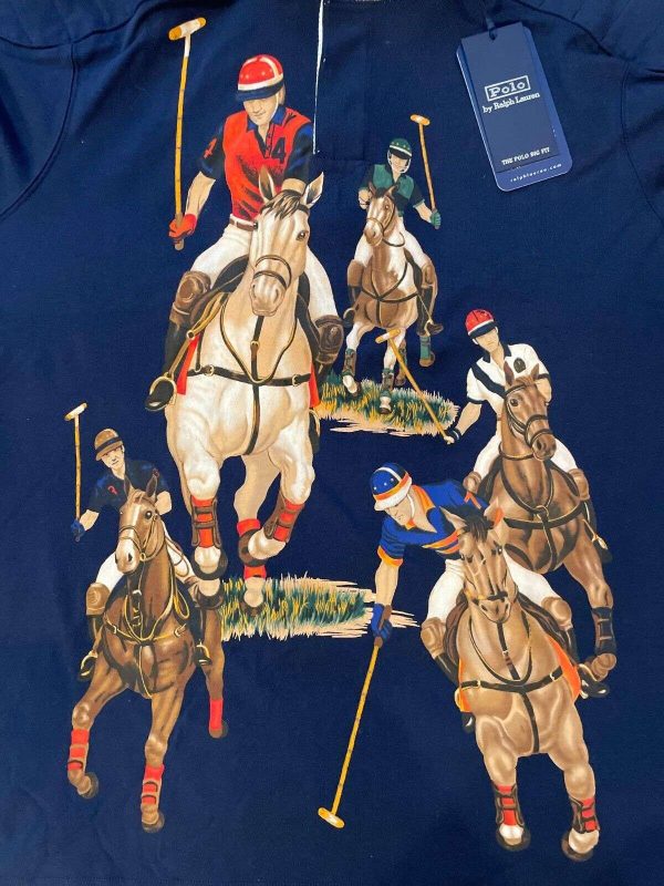 NWT RARE POLO RALPH LAUREN MENS 5 HORSEMEN RUGBY EQUESTRIAN SHIRT INDIAN 1992 Buy Online 