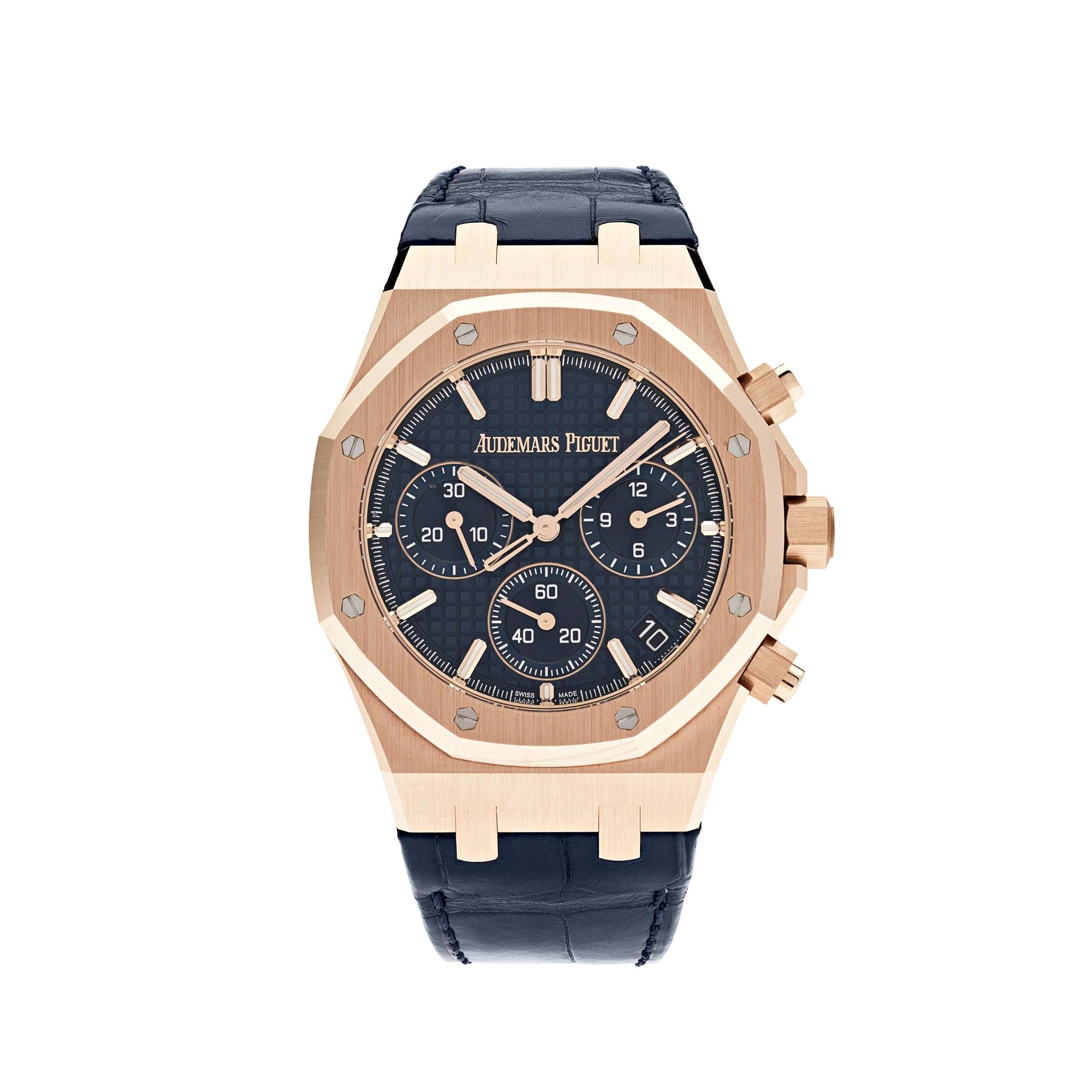 Audemars Piguet Royal Oak Chronograph “50th Anniversary” Rose Gold Blue ...