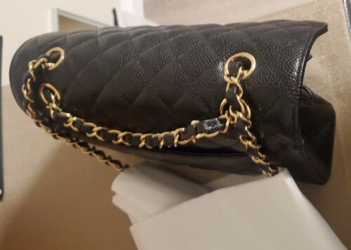Authentic NEW 04/2022 CHANEL Black Caviar Small Classic Flap Bag gold Hardware Buy Online 