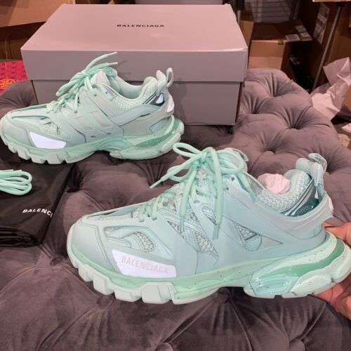 New Women’s Size 40 Balenciaga Track Sneakers Mint MSRP $1,050 Buy Online 