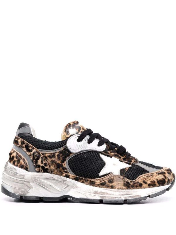Golden Goose Running Sole Leopard-Patterned Sneakers GWF00199.F002159 Size IT 40 Buy Online 