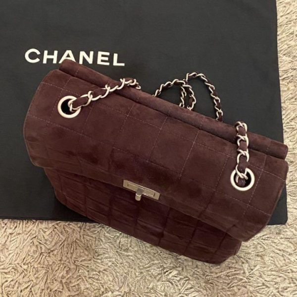 CHANEL #164 Chocolate Bar Quilting Shoulder Bags Buy Online 