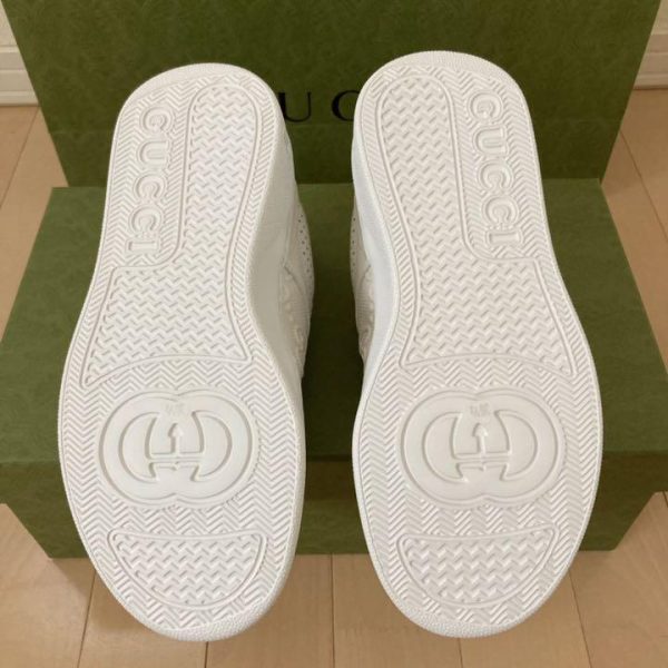 Women 6.5Us Gucci Gg Embossing Women 'S Sneaker White Razor Buy Online 
