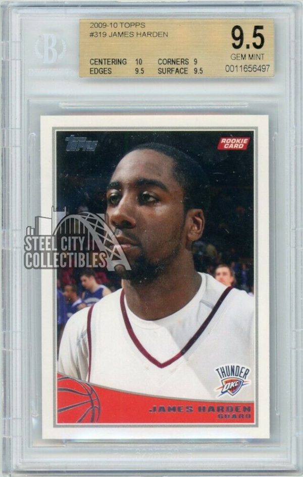 James Harden 2009-10 Topps Basketball Rookie Card RC BGS 9.5 Buy Online 