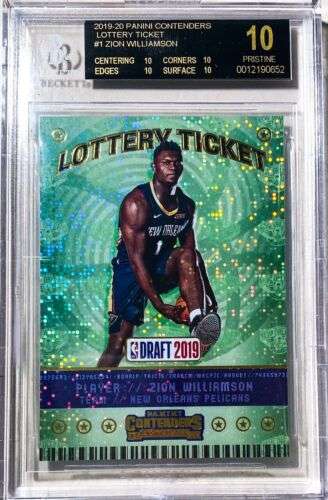 Zion Williamson Contenders Lottery Ticket Black Label BGS Pristine RC Rookie Buy Online 