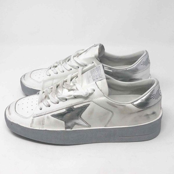 Golden Goose White StarDan Leather Sneakers Shoes Size 41 Buy Online 