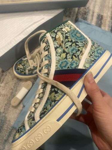 GUCCI 36 Tennis 1977 floral Liberty London Canvas High Top sneakers NIB Auth Buy Online 