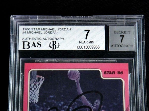 MICHAEL JORDAN SIGNED 1986 STAR PRO STATS ROOKIE CARD #4 AUTOGRAPH AUTO BECKETT Buy Online 
