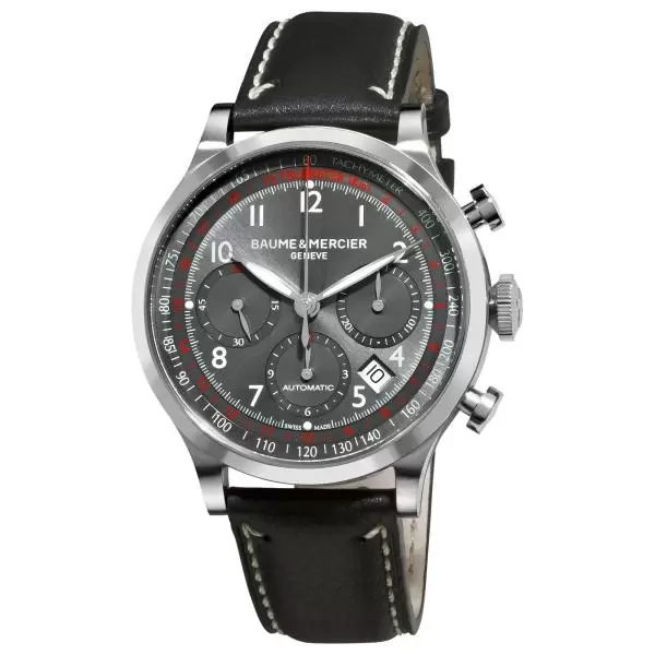 Baume & Mercier Men's 'Capleland' Grey Dial Chronograph Swiss Automatic 10003 Buy Online 