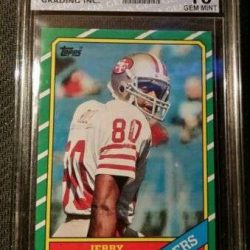 1986 TOPPS #161 JERRY RICE ROOKIE CARD GEM MINT 10 Buy Online 