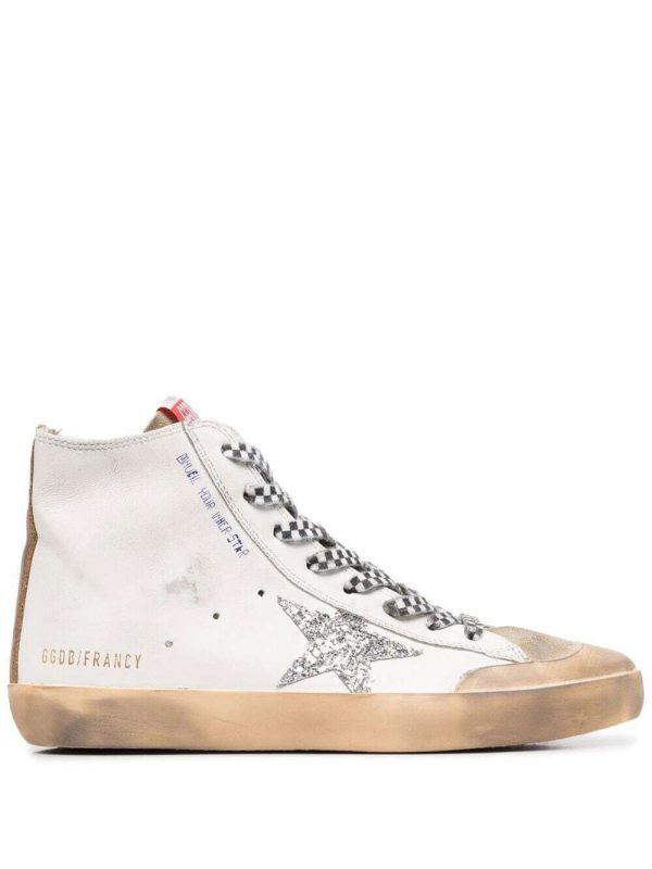 Golden Goose High-Top Leather Sneakers GWF00114.F003214 Size IT 39 Buy Online 