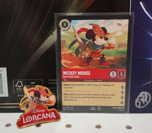 D23 Expo Disney Exclusive Lorcana 1st Edition 6 Trading Card + Mickey Set SIGNED Buy Online 