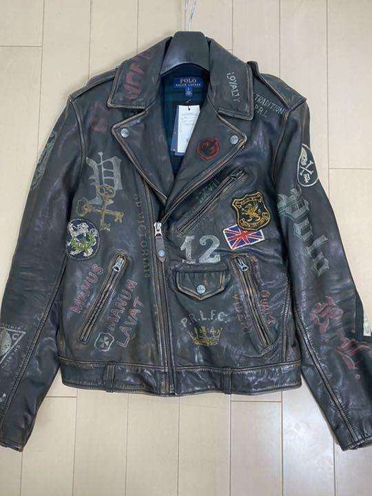 Polo Ralph Lauren Motorcycle Leather Jacket Double Riders Size S Buy Online 