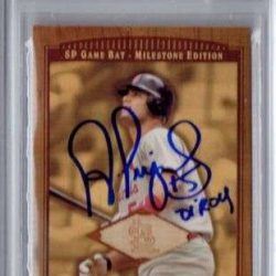 2001 UD SP Game Used Bat Albert PUJOLS Signed ROOKIE RC AUTOGraphed /500 BGS 10! Buy Online 