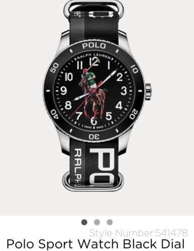 NEW Polo Ralph Lauren Watch Swiss Made Black Dial Limited Edition Automatic Buy Online 