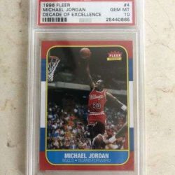 1996 Fleer Michael Jordan - Decade of Excellence PSA 10 Reissue Of 1986 Rookie Buy Online 