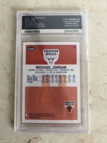 1996 Fleer Michael Jordan - Decade of Excellence PSA 10 Reissue Of 1986 Rookie Buy Online 
