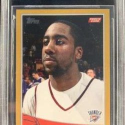 2009 Topps GOLD James Harden BGS 9.5 POP 1 #319 Rookie Rc 10 Surface Buy Online 