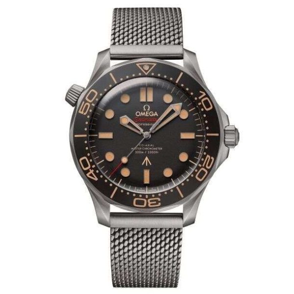 NEW OMEGA SEAMASTER 300M JAMES BOND 007 NO TIME TO DIE TITANIUM with both BANDS Buy Online 