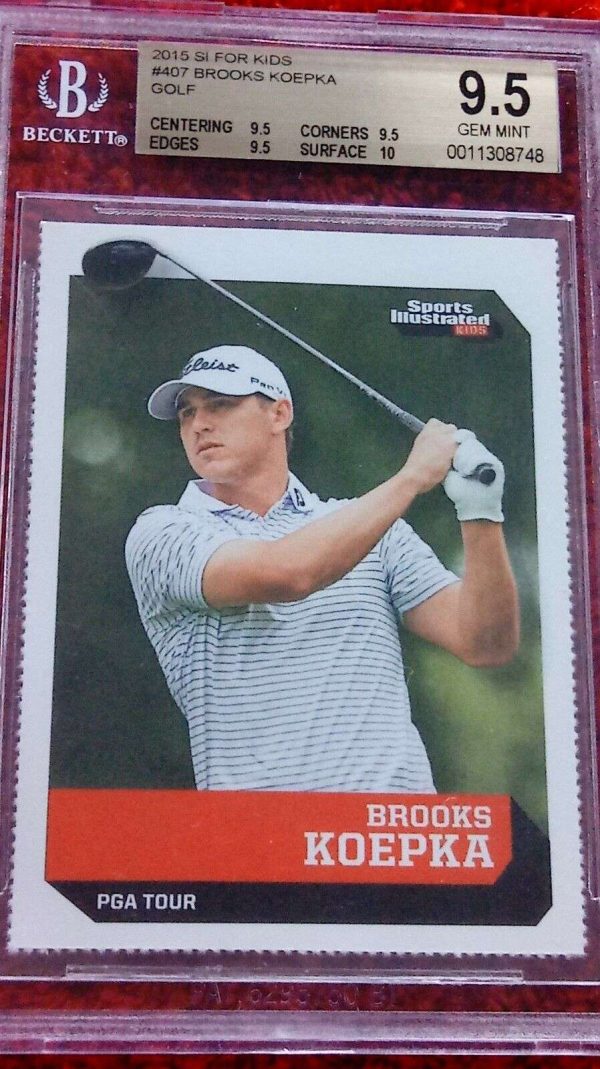 2015 BROOKS KOEPKA ROOKIE BGS 9.5 WITH 10 SUB-GRADE EXTREMELY RARE!!! Buy Online 