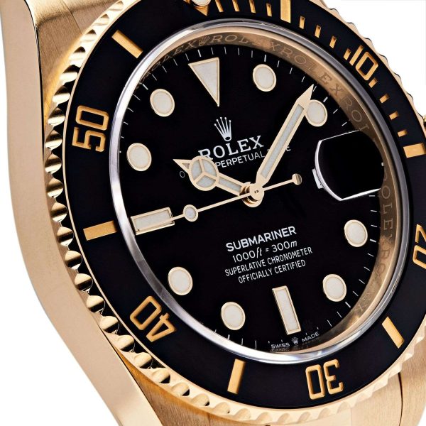 Rolex Submariner Date Yellow Gold Black Dial Men's Watch  126618LN (2021) Buy Online 