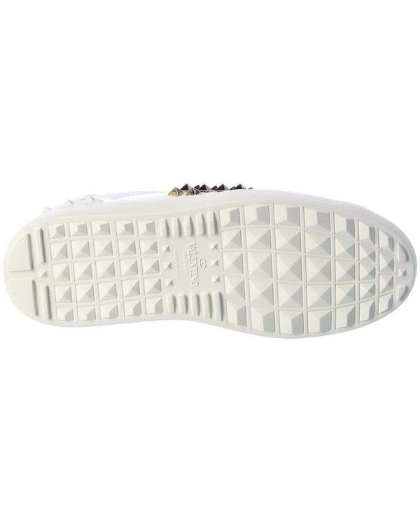 Valentino Rockstud Untitled Leather Sneaker Women's White 41 Buy Online 