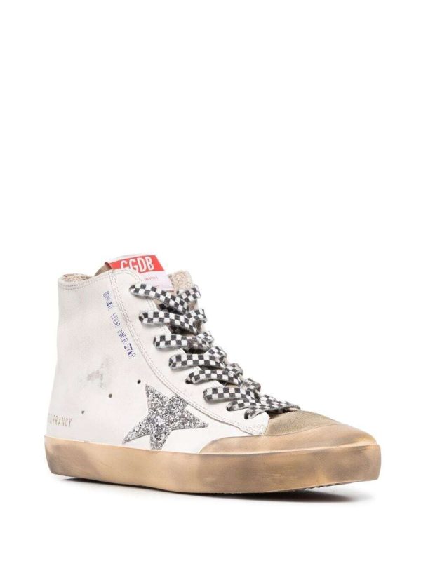 Golden Goose High-Top Leather Sneakers GWF00114.F003214 Size IT 40 Buy Online 