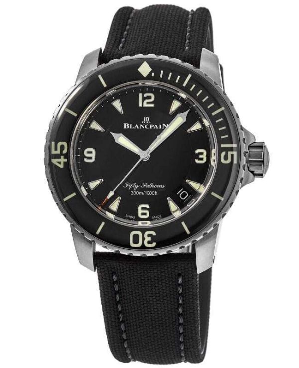 New Blancpain Fifty Fathoms Automatic Black Dial Men's Watch 5015-12B30-B52A Buy Online 