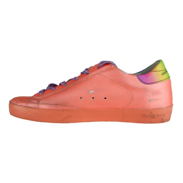 Golden Goose Orange Rainbow Superstar Leather Sneakers Shoes EU39 US9 UK6 Buy Online 