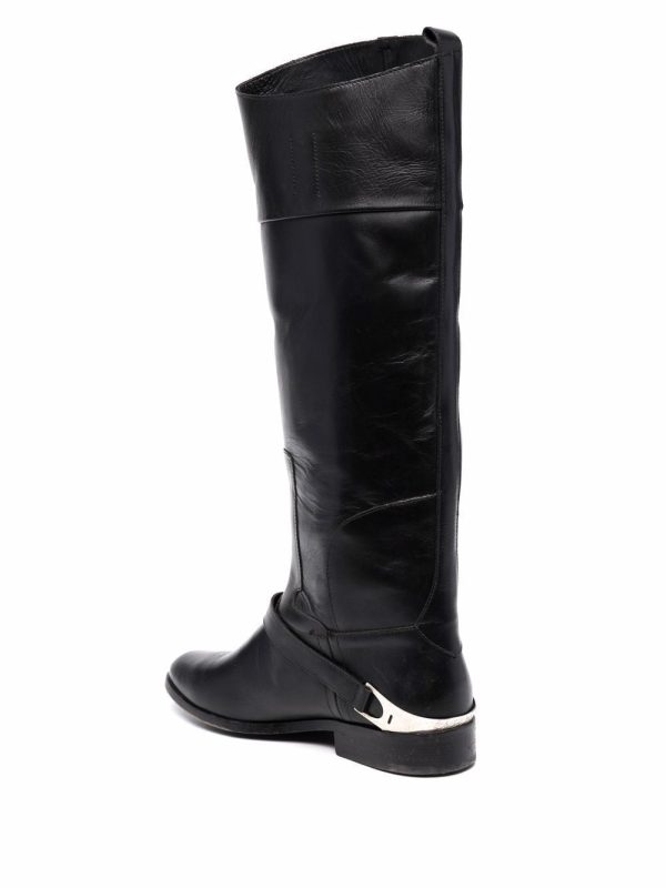 Golden Goose Knee-Length Leather Boots GWF00236.F002300 Size IT 40 Buy Online 