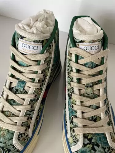 NIB Gucci Floral Love Affair Tennis 77 High-top Sneakers 6.5 US (36.5 Eu) 627838 Buy Online 