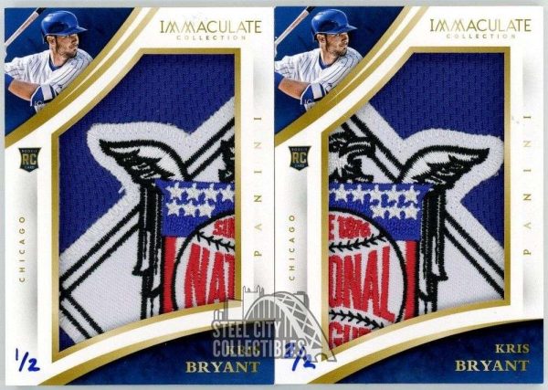 Kris Bryant 2015 Panini Immaculate National League Logo Patch RC Set 1/2 & 2/2 Buy Online 