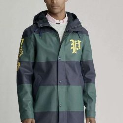 Polo Ralph Lauren Striped Lined Raincoat Jacket Parka Newport Navy Tennis 998$ Buy Online 