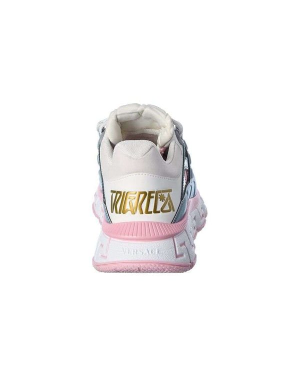Versace Trigreca Canvas & Leather Sneaker Women's Pink 36 Buy Online 