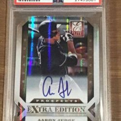 2013 Elite Aaron Judge 4/5 Gold Status Die-cut Autograph Rookie Psa 9 Yankees Buy Online 