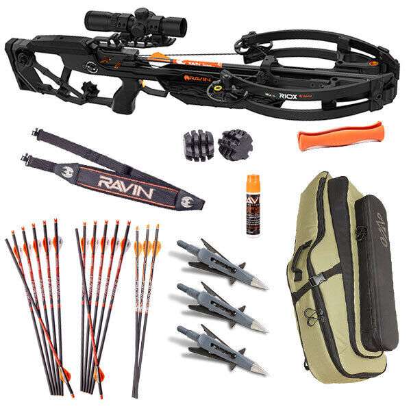 Ravin R10X Ultimate Package - 15 Arrows, Broadheads, Case - Complete Kit! *NEW* Buy Online 