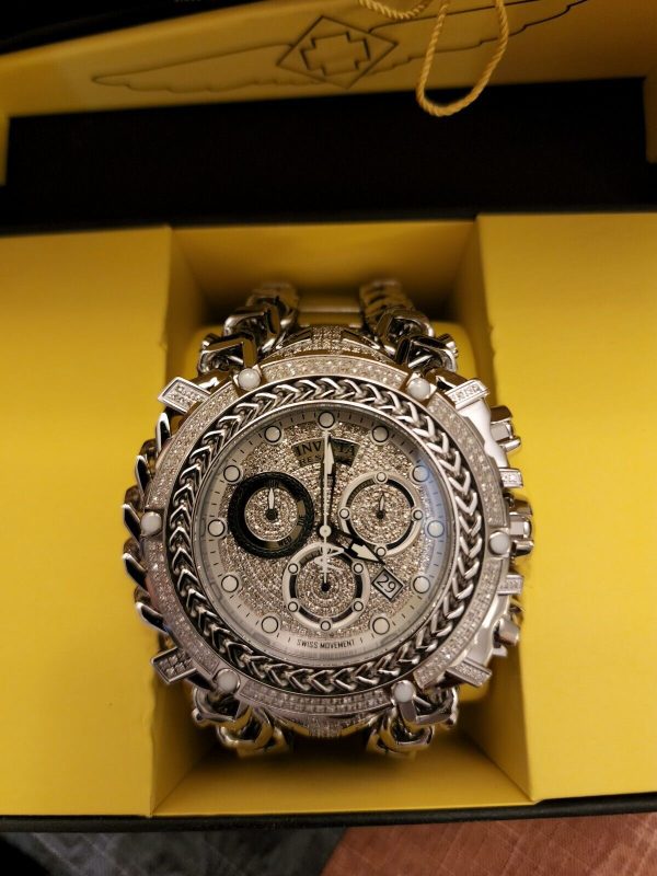 Invicta Reserve Gladiator 2.92CTW Diamond 2 Swiss Steel 61mm Watch Buy Online 