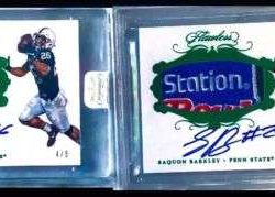 Rare (2) Saquon Barkley 2018 Flawless Rookie RC Patch Auto ROY PLAYSTATION Buy Online 