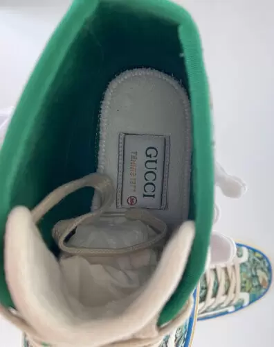 NIB Gucci Floral Love Affair Tennis 77 High-top Sneakers 6.5 US (36.5 Eu) 627838 Buy Online 